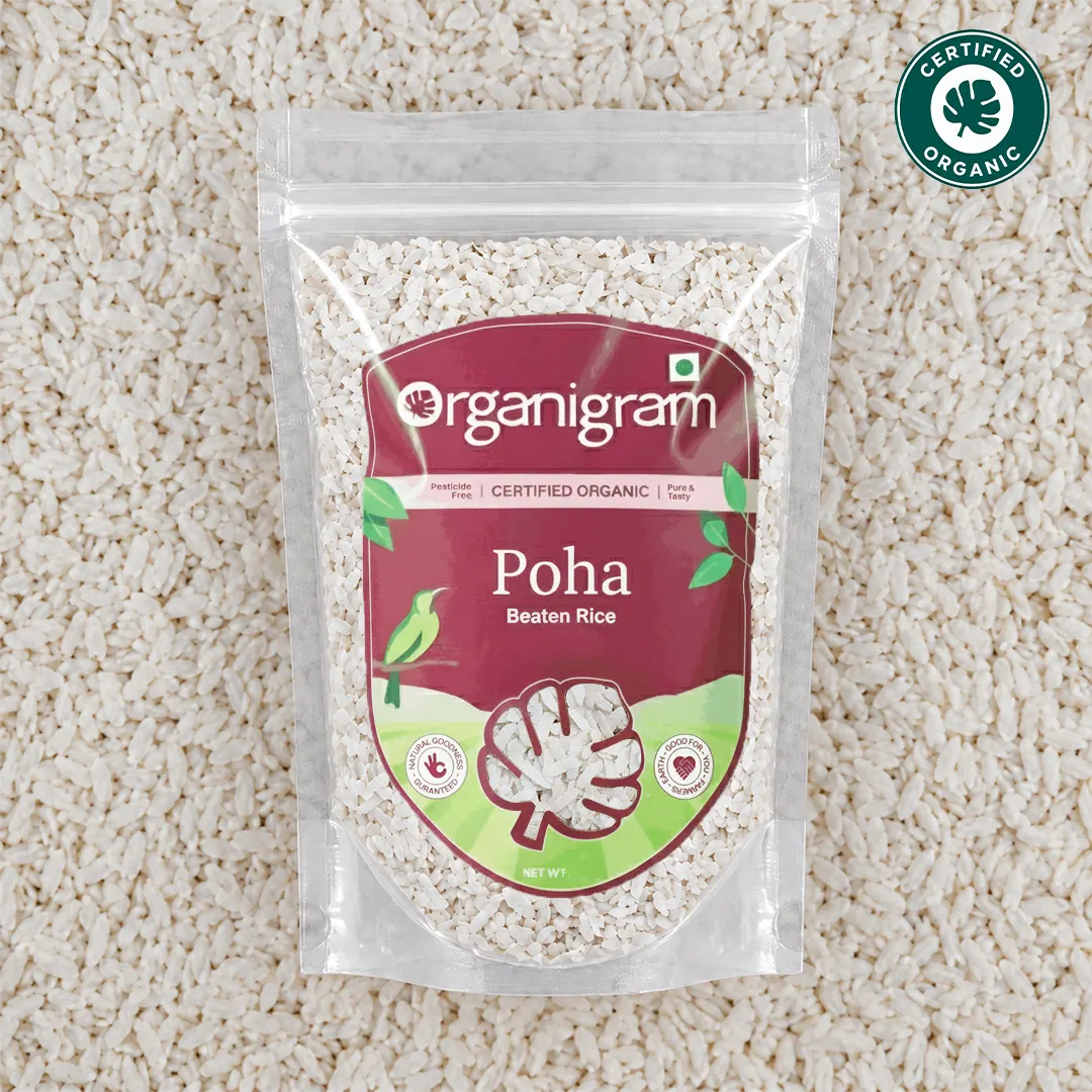 Organic Poha/Beaten Rice (White)