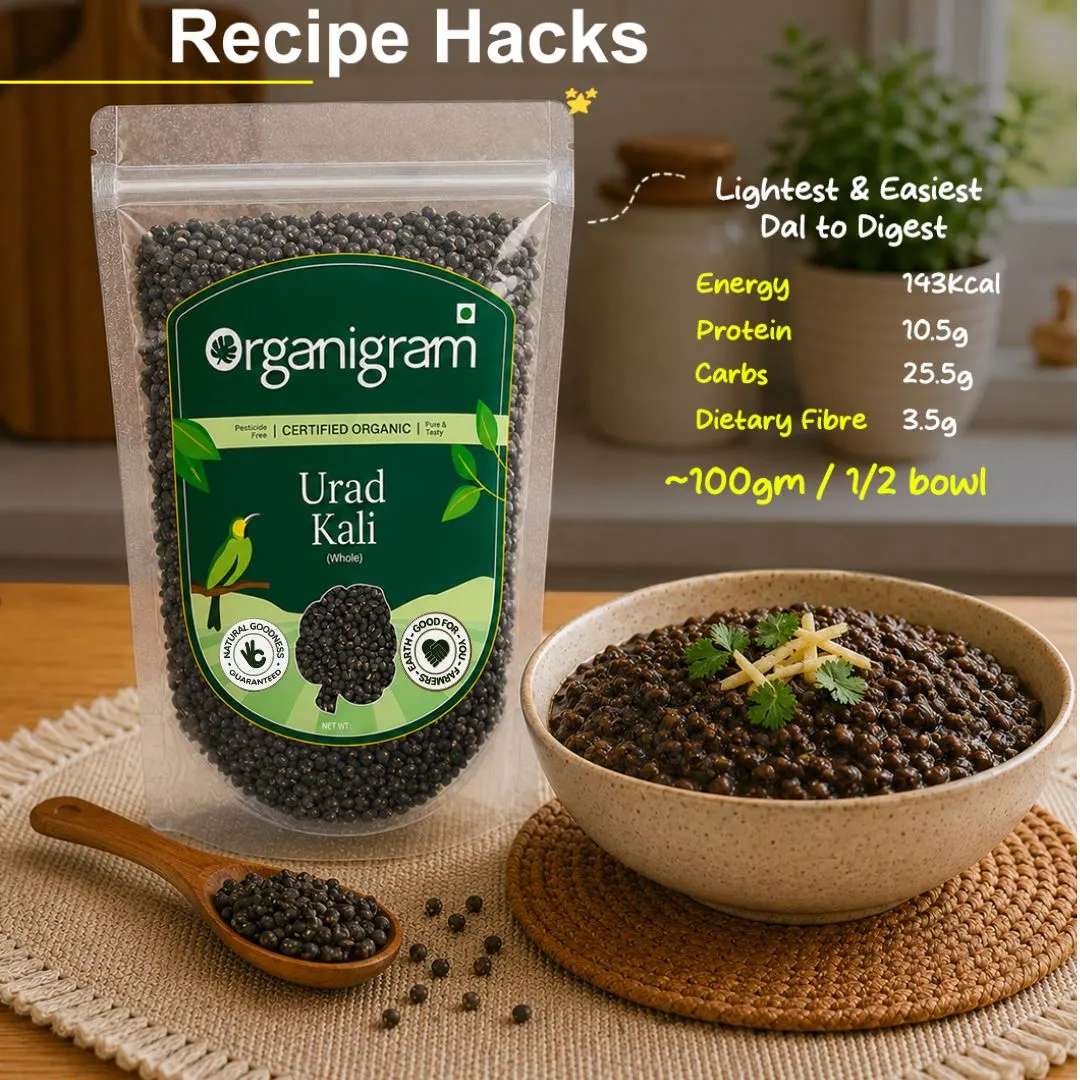 Organic Urad Kali/Black Gram Whole - Image 6