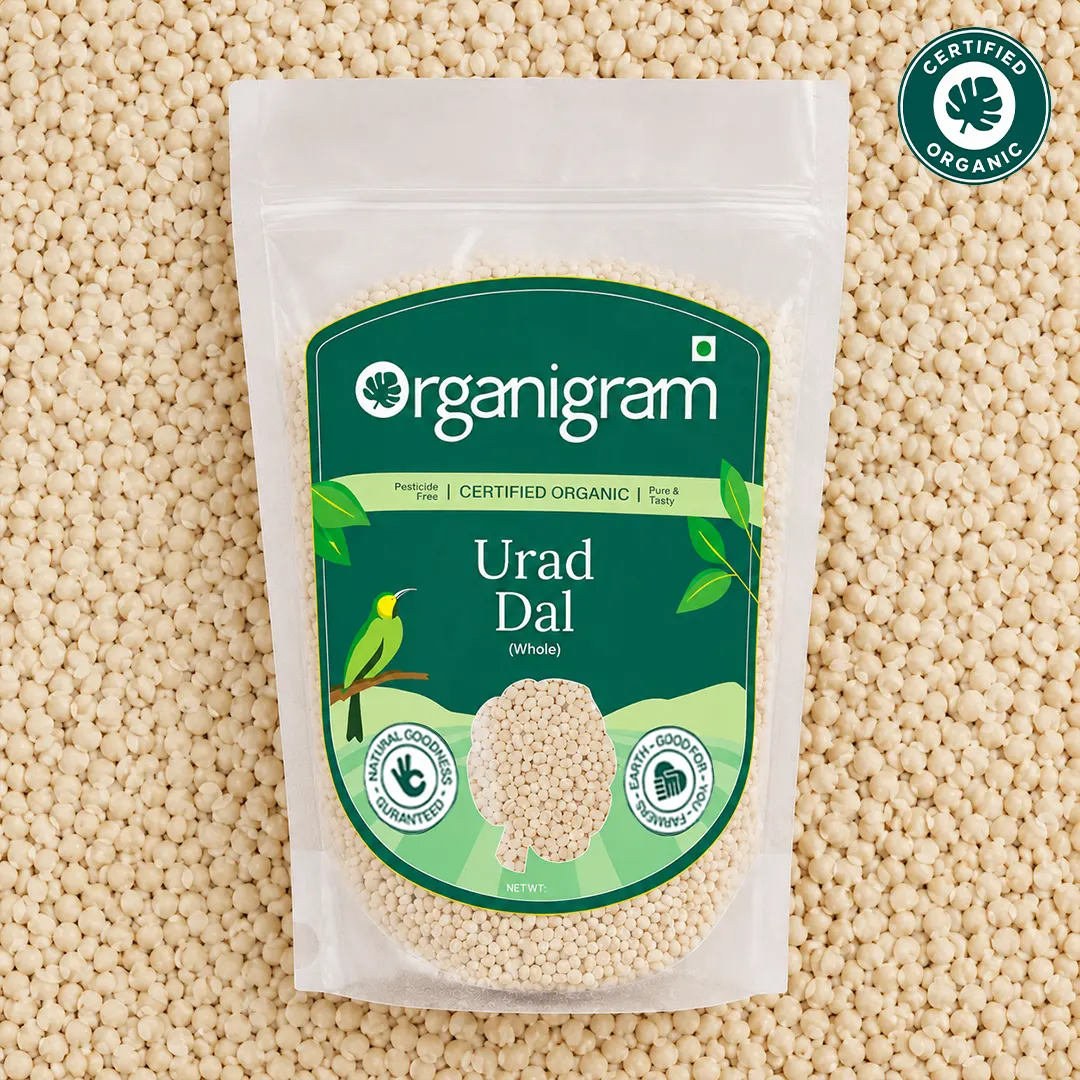 Organic Urad Gota/Urad White Gram Whole