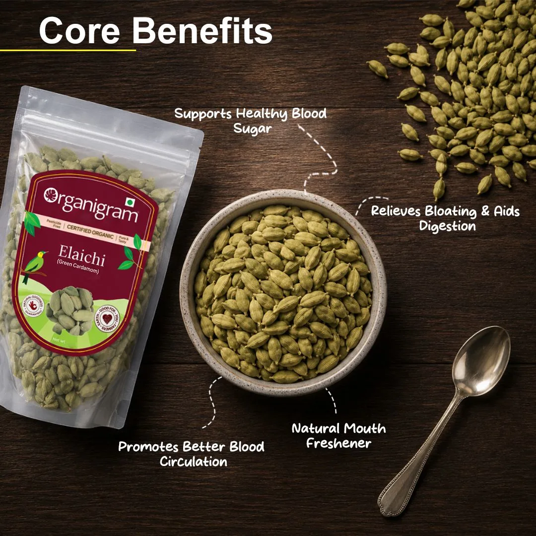 Organic Hari Elaichi/Green Cardamom - Image 2