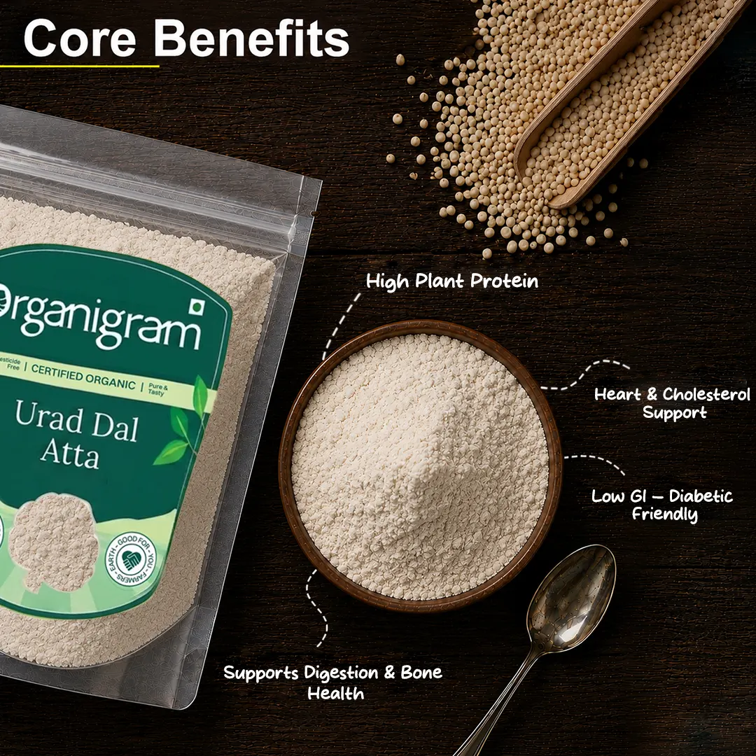 Organic Urad Dal Atta/Flour (White) - Image 2