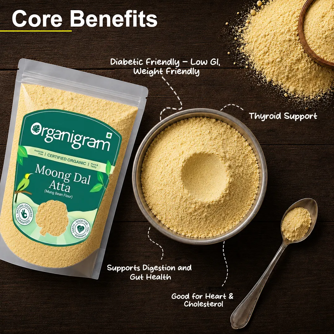Organic Moong Dal Atta/Flour - Image 2