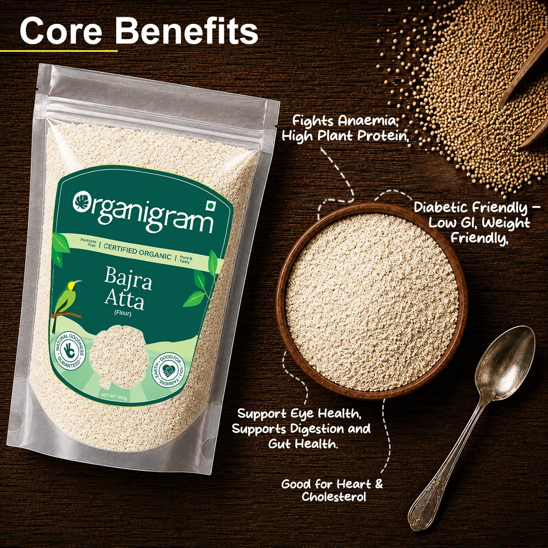 Organic Bajra Atta/Pearl Millet Flour - Image 2