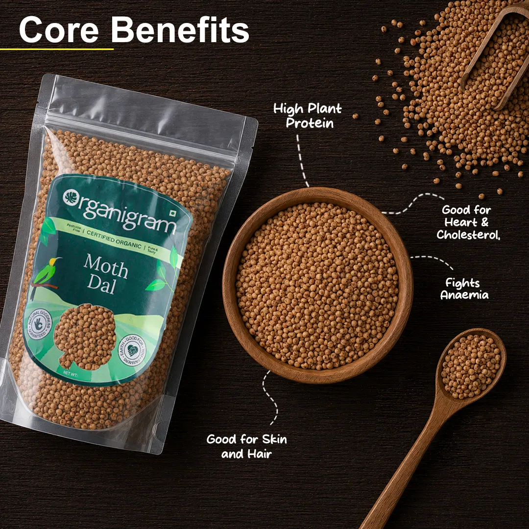 Organic Moth Dal/Moth Beans/Turkish Gram - Image 2