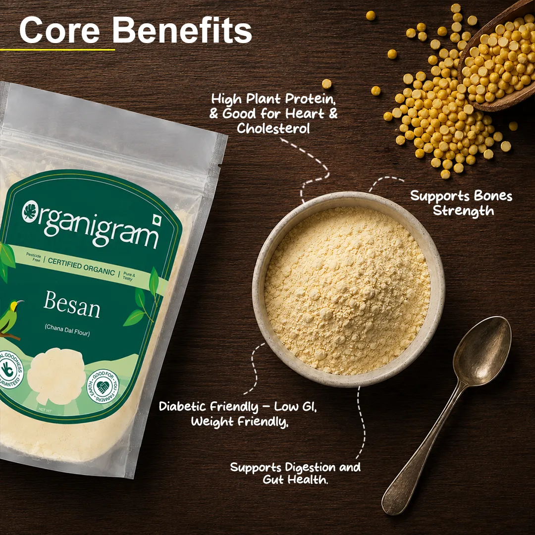 Organic Besan/Split Bengal Gram Flour - Image 2