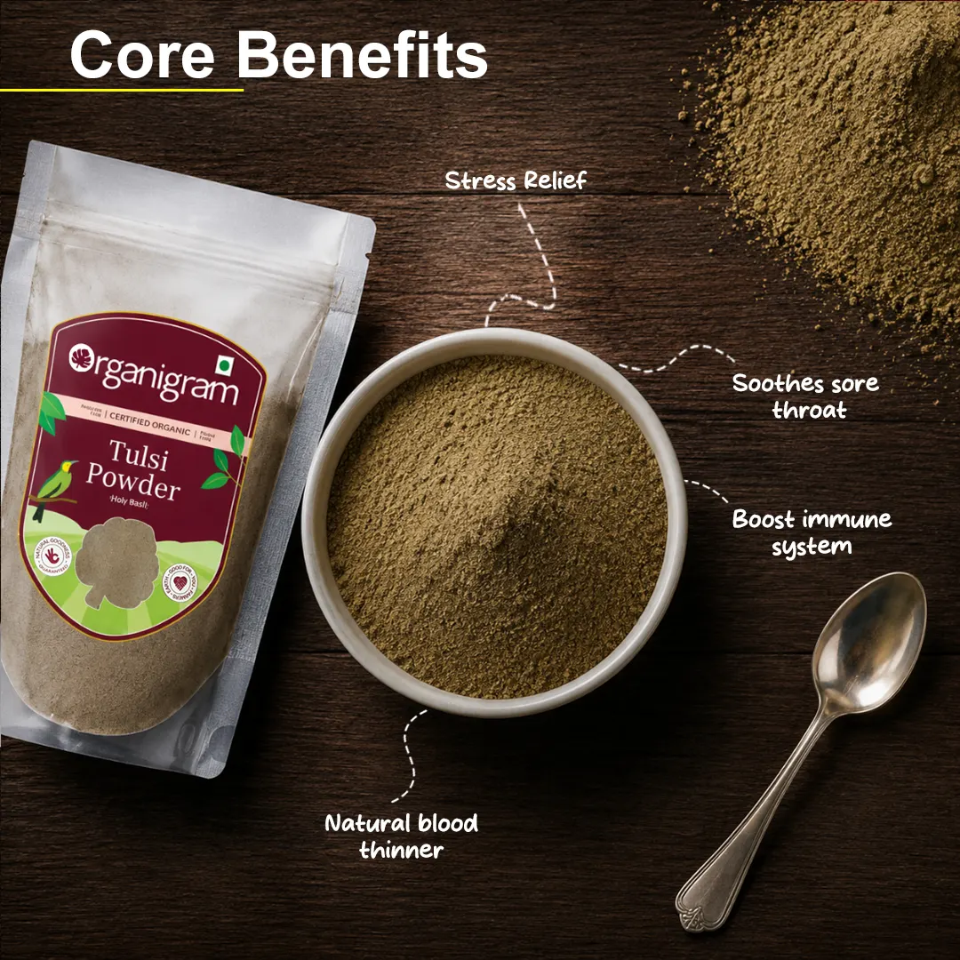 Organic Tulsi Powder/Holy Basil Powder - Image 2