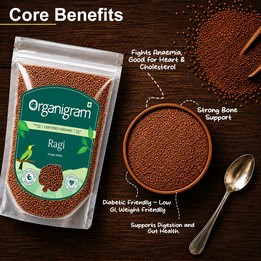 Organic Ragi Whole/Finger Millet - Image 2