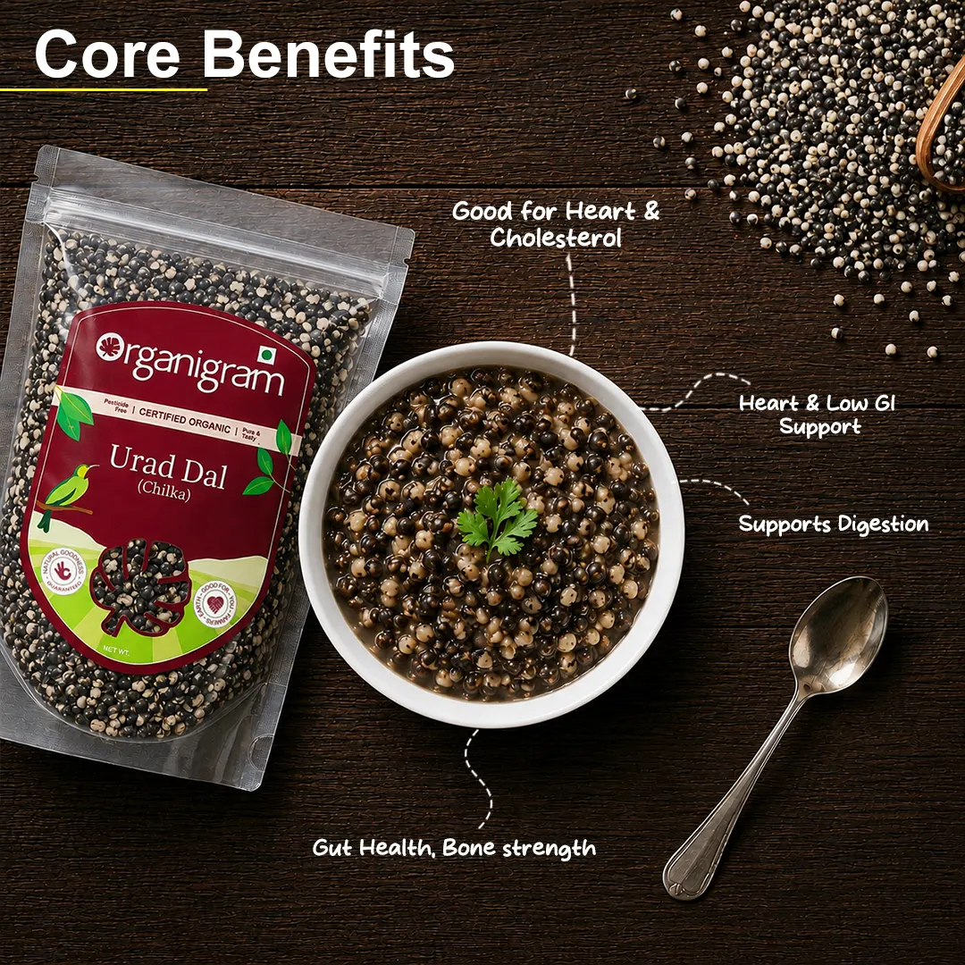 Organic Urad Dal (Chilka)/Black Gram Split (With Skin) - Image 2