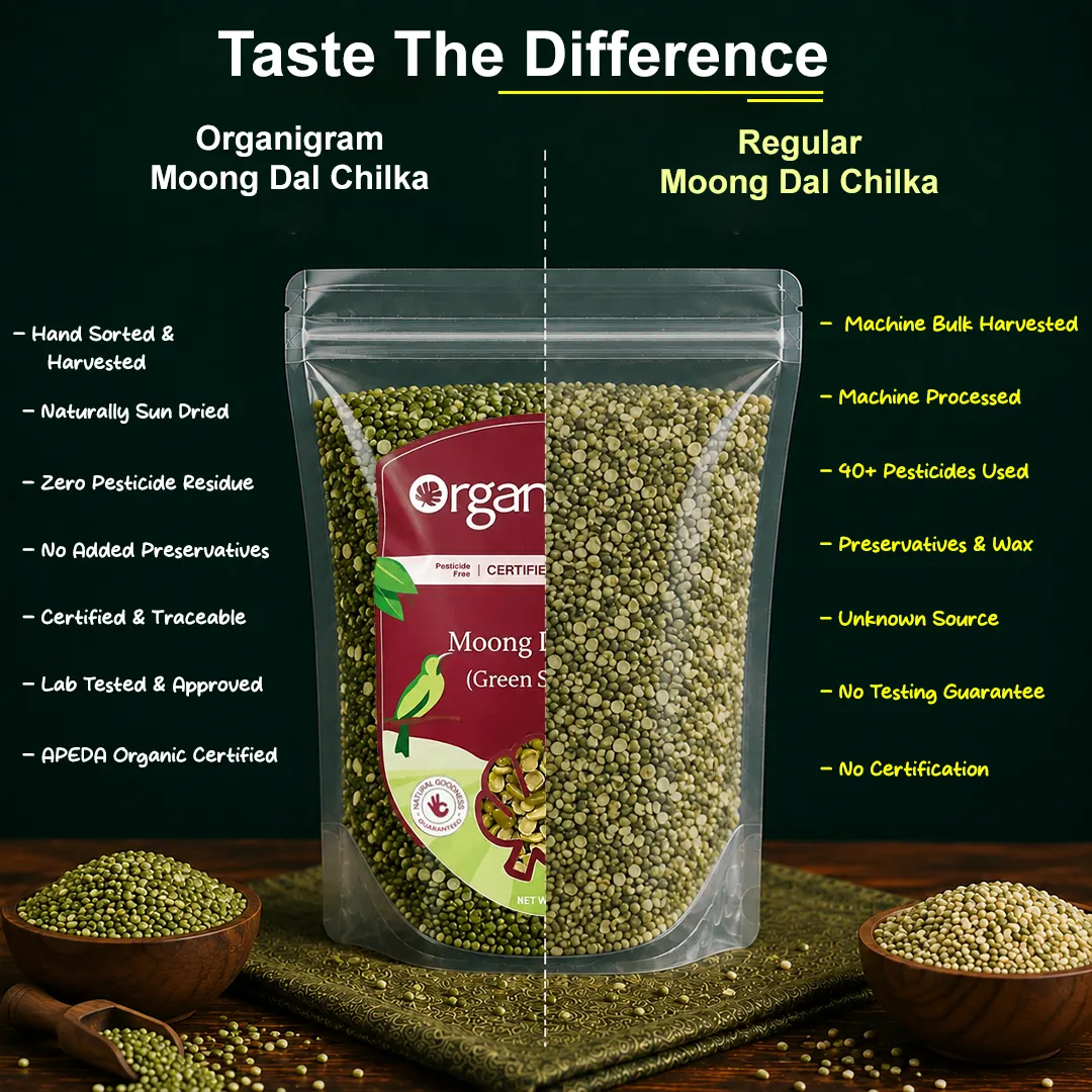 Organic Moong Dal Chilka/Green Split Gram - Image 3