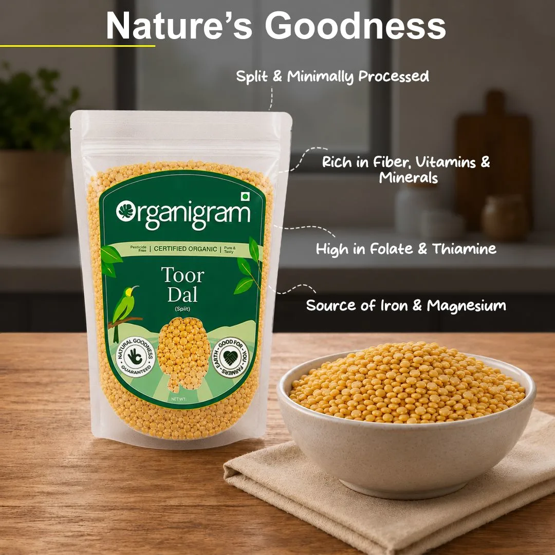 Organic Toor Dal/Arhar Dal/Pigeon Pea Split - Image 4