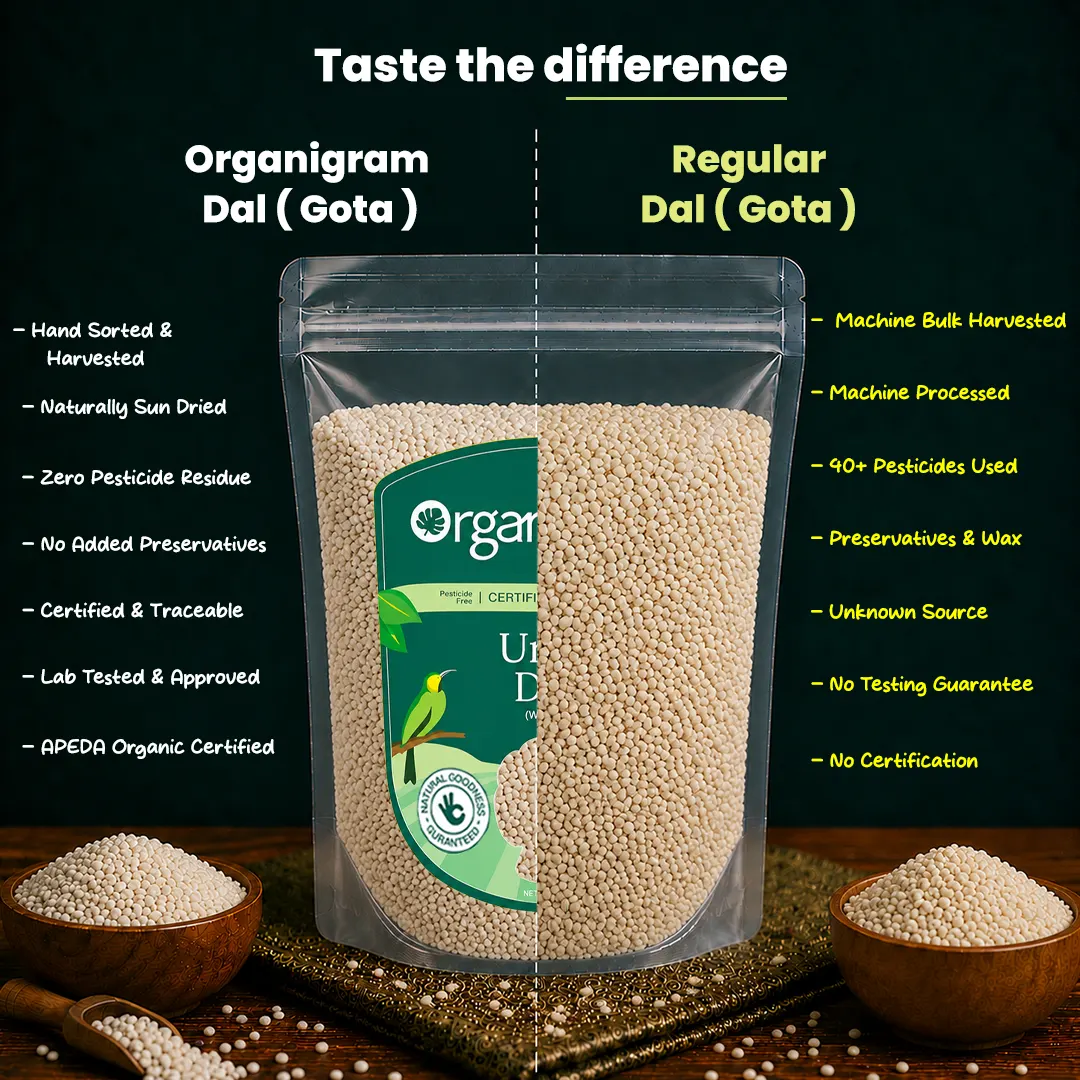 Organic Urad Gota/Urad White Gram Whole - Image 3