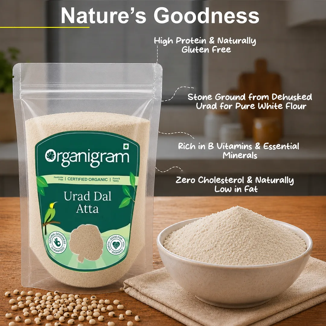 Organic Urad Dal Atta/Flour (White) - Image 4