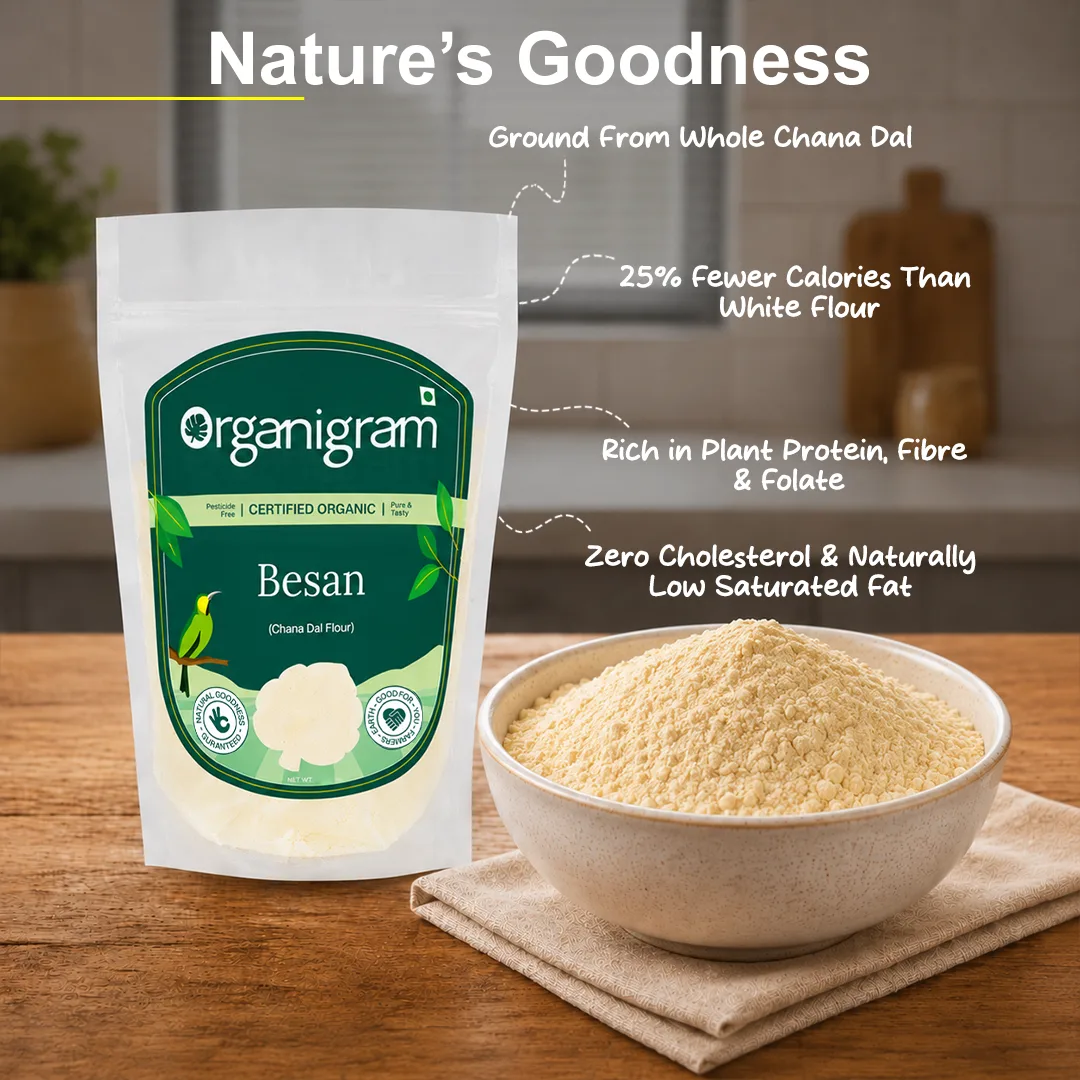 Organic Besan/Split Bengal Gram Flour - Image 4