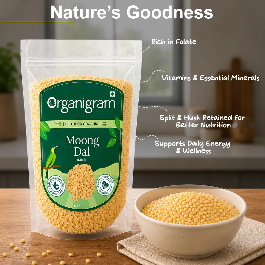 Organic Moong Dal Dhuli/Yellow Lentil Split (Skinless) - Image 4