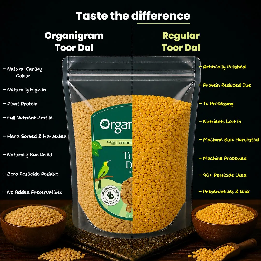 Organic Toor Dal/Arhar Dal/Pigeon Pea Split - Image 3