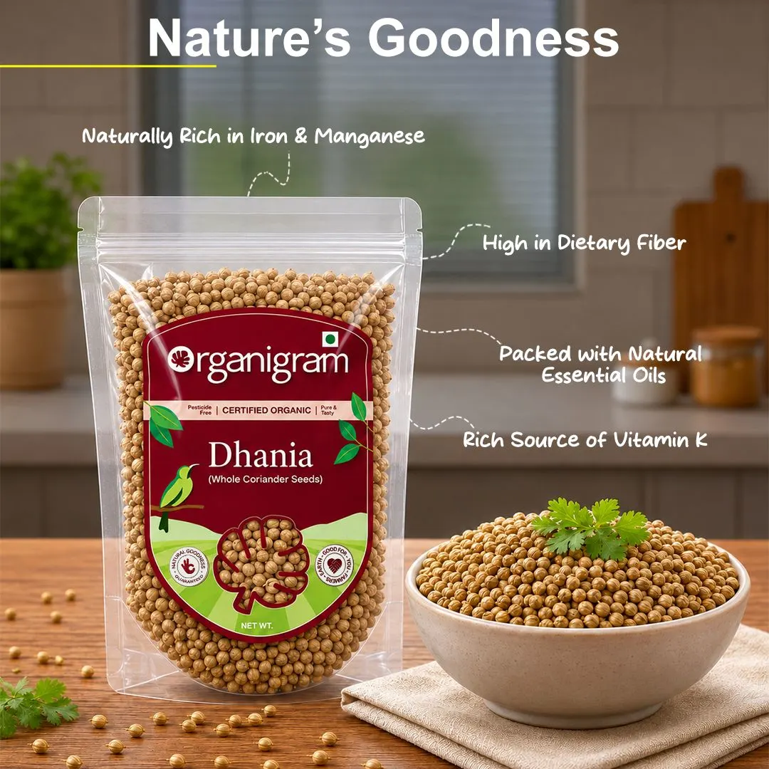 Organic Dhania/Coriander Seeds Whole - Image 4