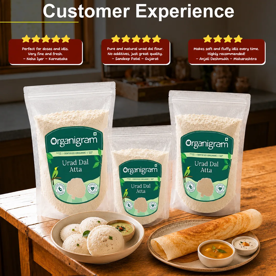 Organic Urad Dal Atta/Flour (White) - Image 5