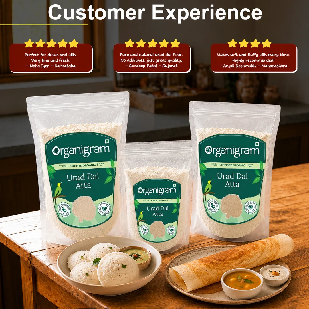 Organic Urad Dal Atta/Flour (White) - Image 5