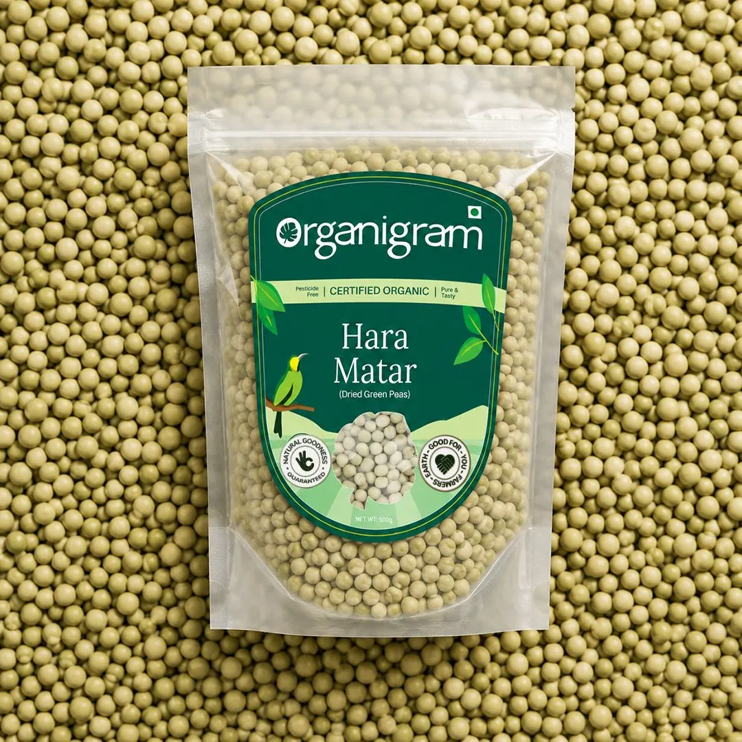 Organic Hara Matar/Dried Green Peas