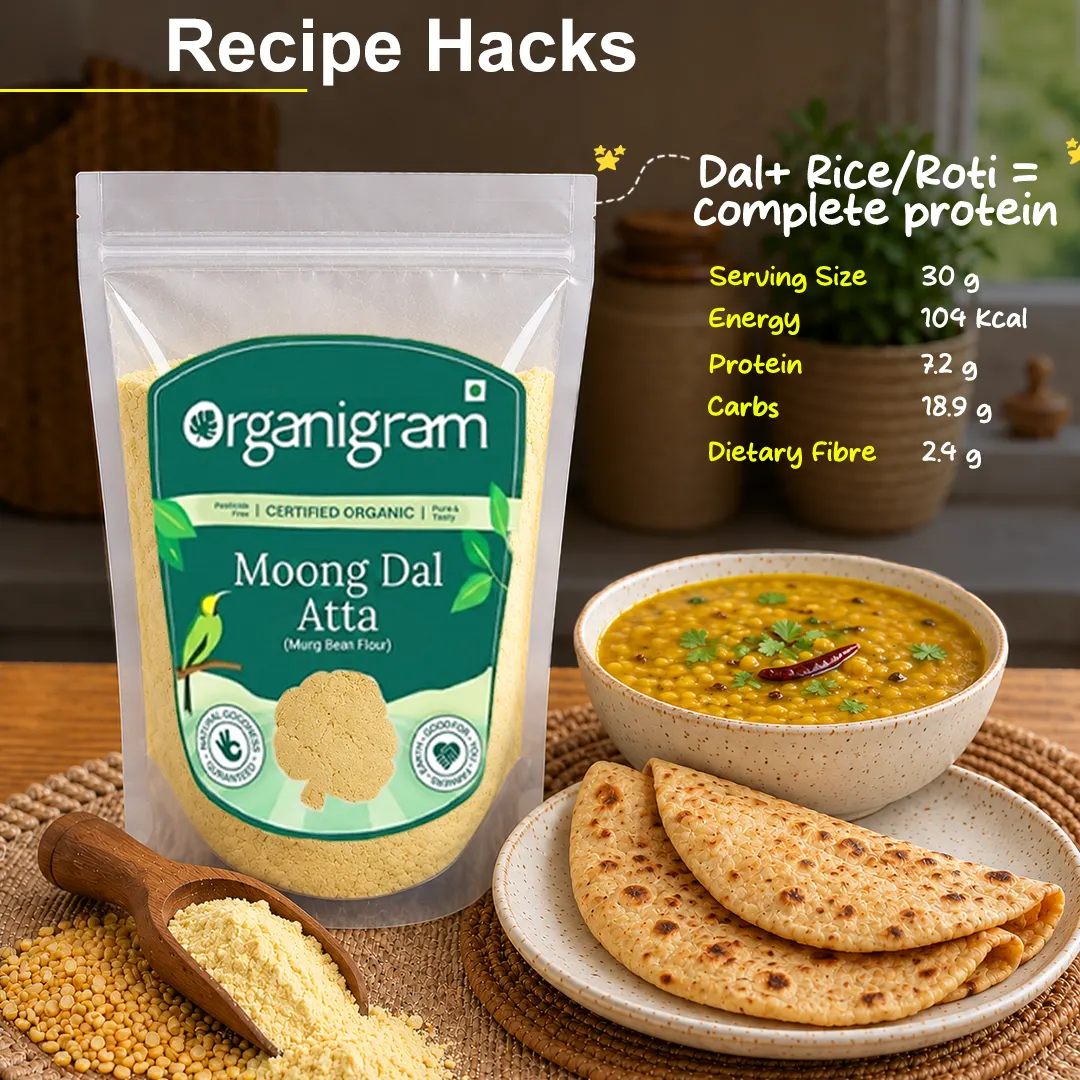 Organic Moong Dal Atta/Flour - Image 6
