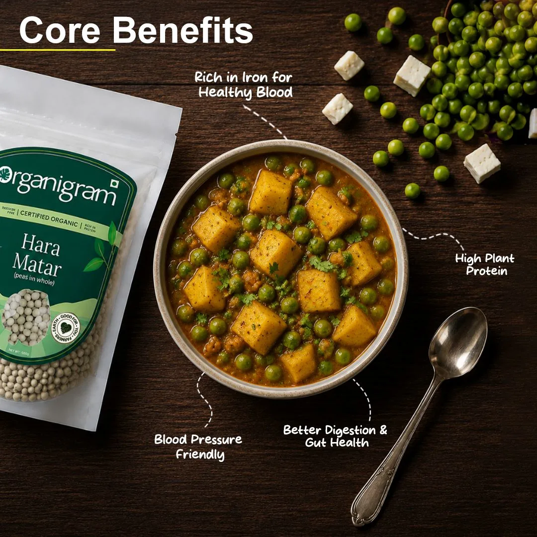 Organic Hara Matar/Dried Green Peas - Image 2