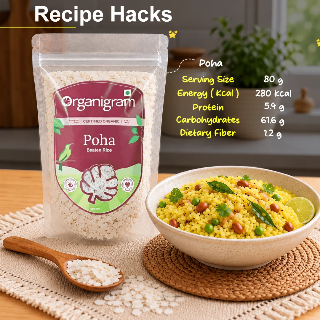 Organic Poha/Beaten Rice (White) - Image 6