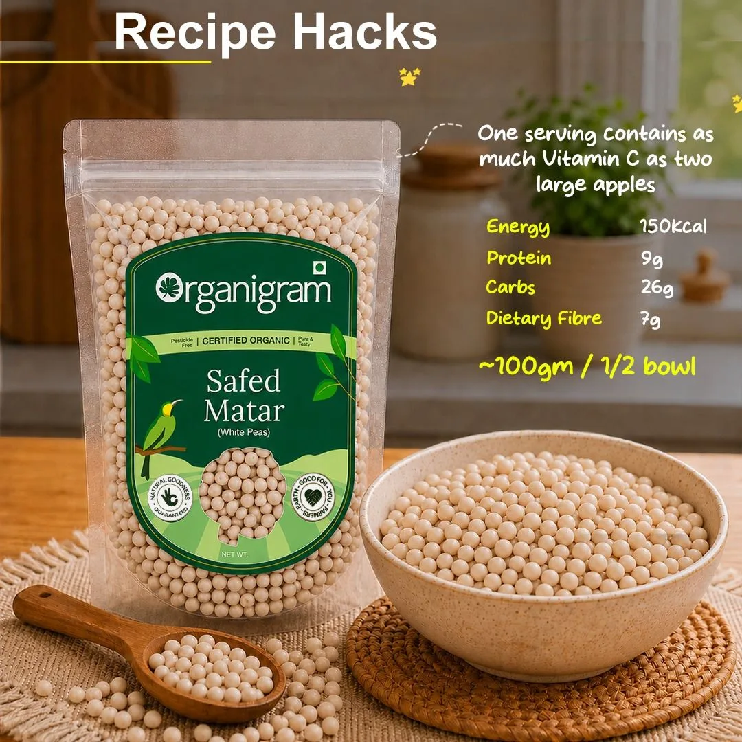 Organic Safed Matar/White Peas - Image 6