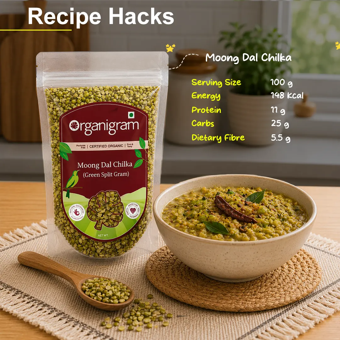 Organic Moong Dal Chilka/Green Split Gram - Image 6