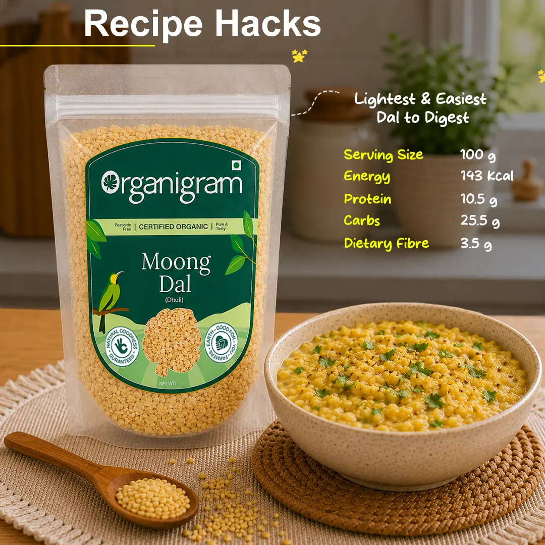 Organic Moong Dal Dhuli/Yellow Lentil Split (Skinless) - Image 6