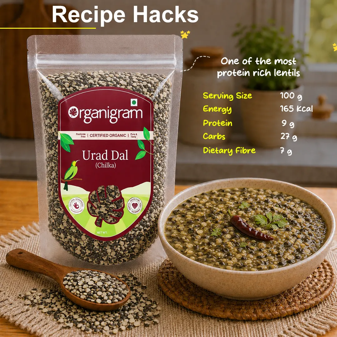 Organic Urad Dal (Chilka)/Black Gram Split (With Skin) - Image 6