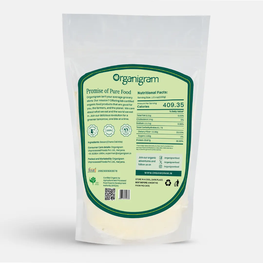 Organic Besan/Split Bengal Gram Flour - Image 7