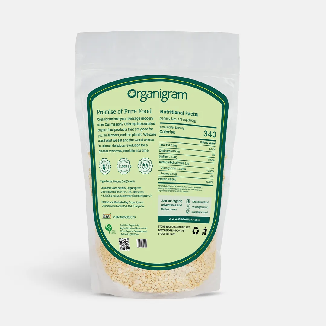 Organic Moong Dal Dhuli/Yellow Lentil Split (Skinless) - Image 7