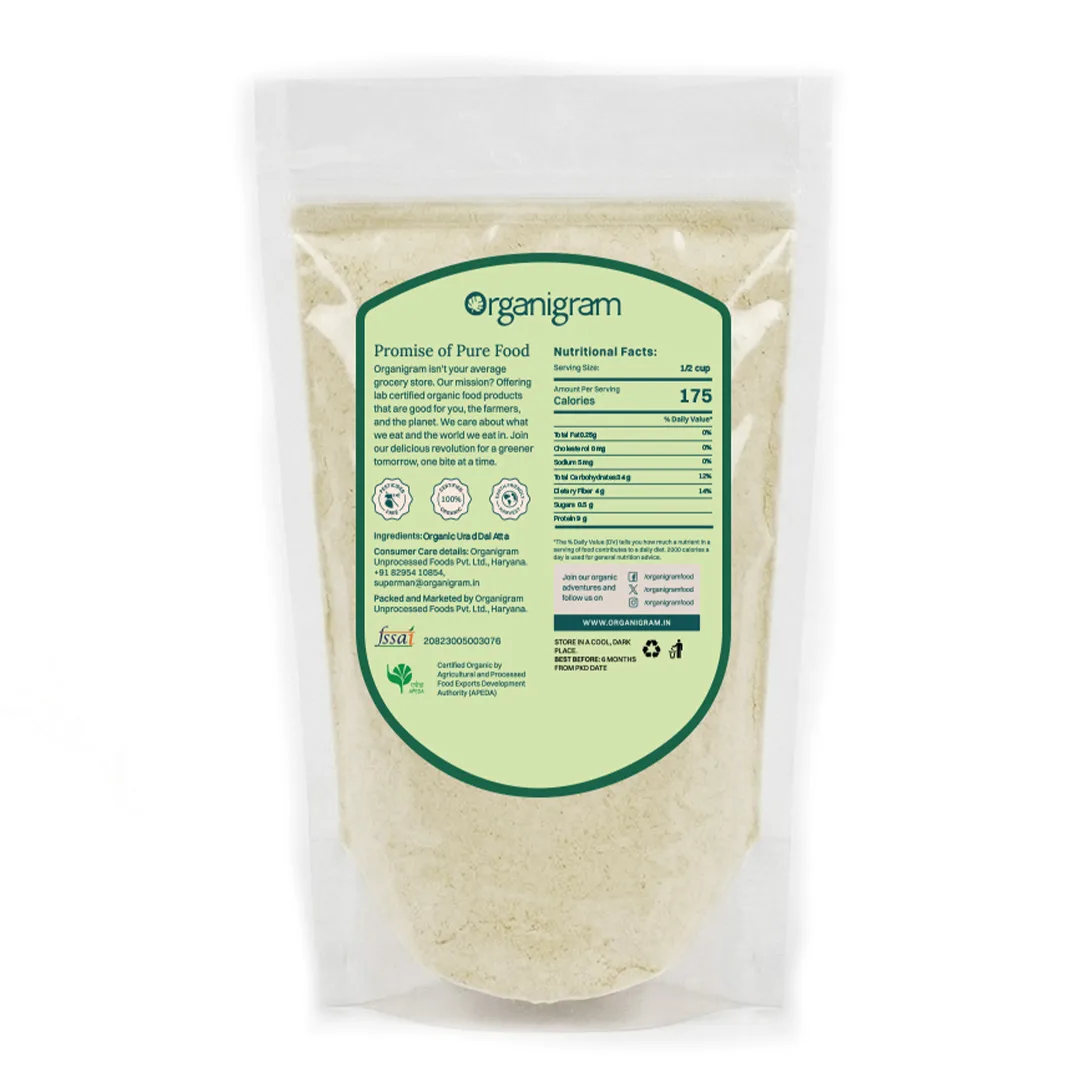 Organic Urad Dal Atta/Flour (White) - Image 7