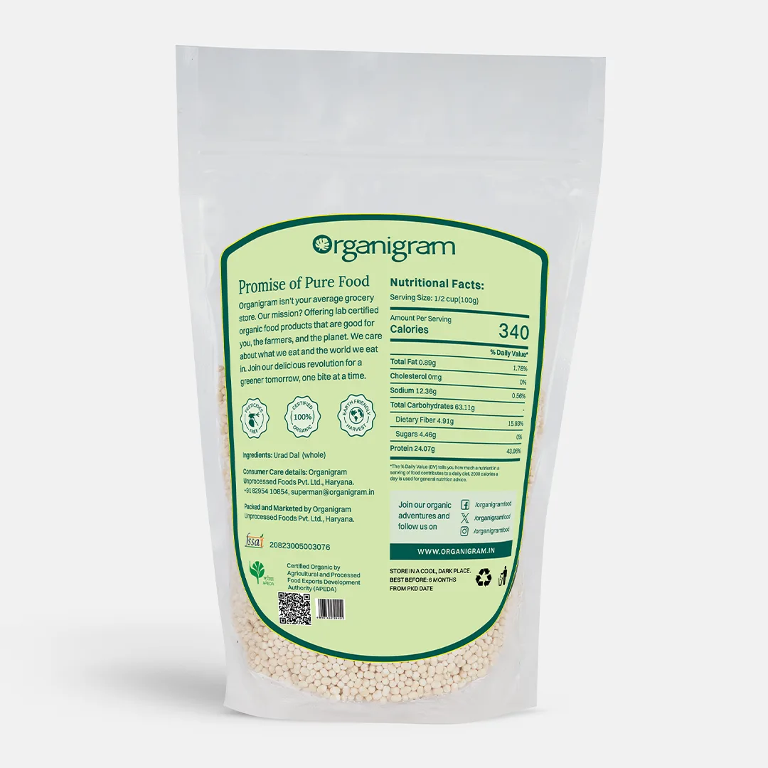 Organic Urad Gota/Urad White Gram Whole - Image 7