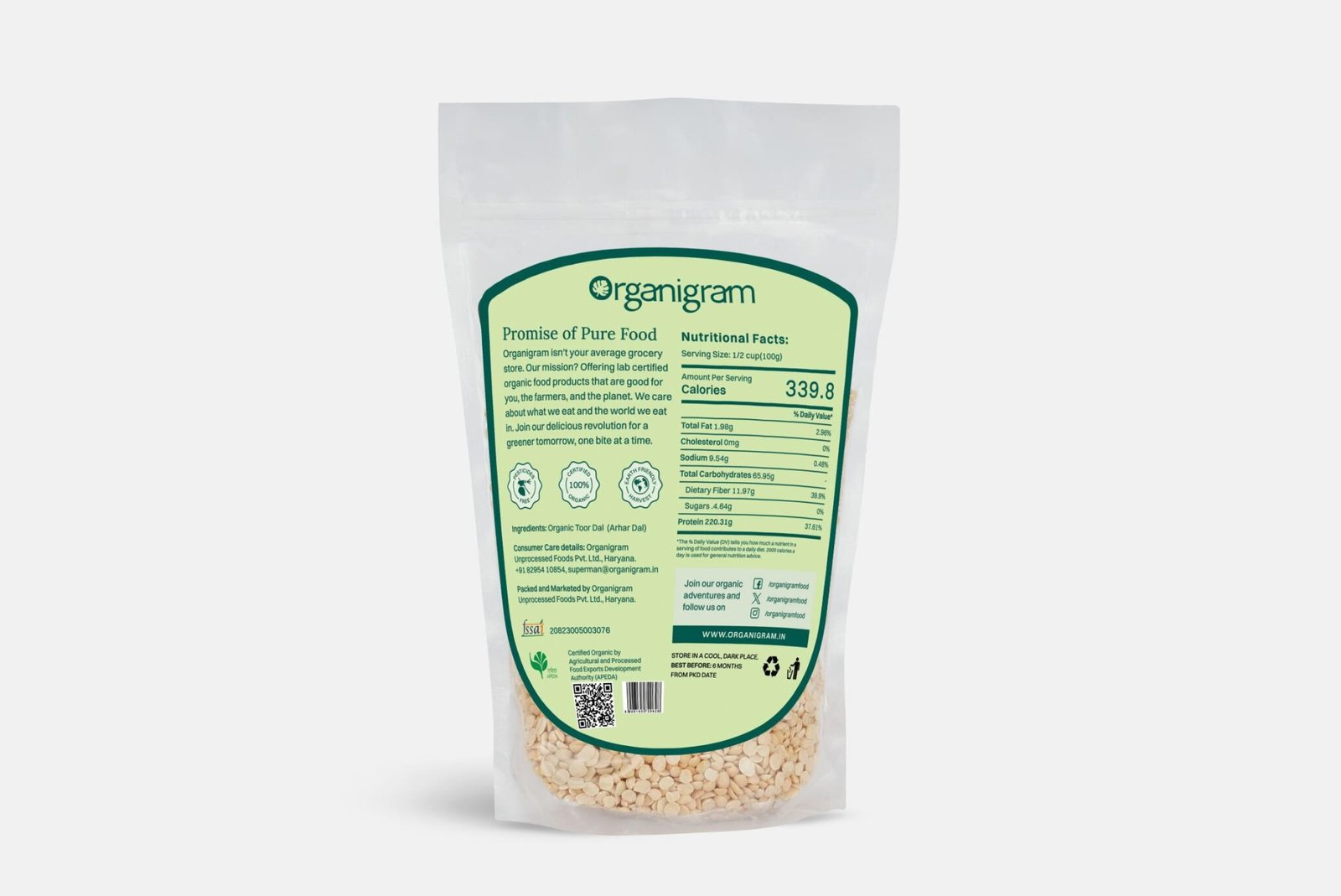 Organic Toor Dal/Arhar Dal/Pigeon Pea Split - Image 7