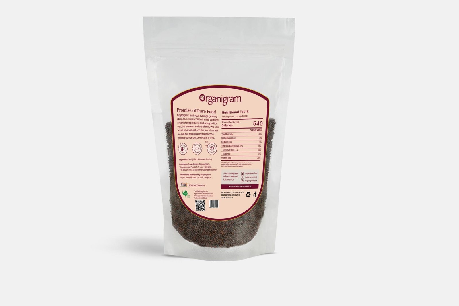 Organic Rai Dana/Black Mustard Seeds - Image 7