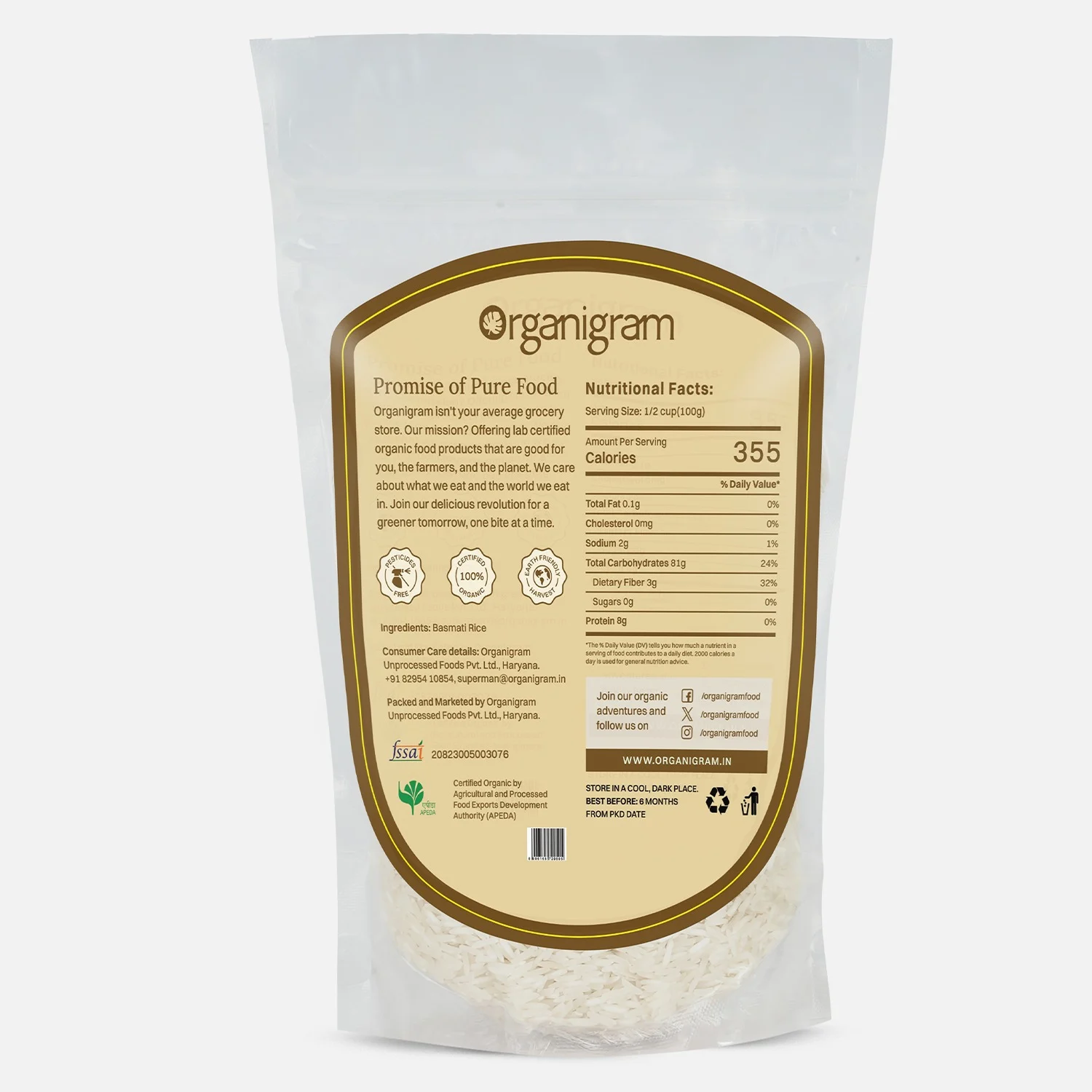 Organic Basmati Rice (White) - Image 7