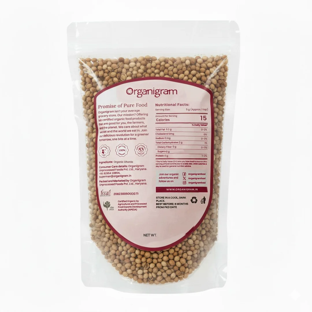 Organic Dhania/Coriander Seeds Whole - Image 7