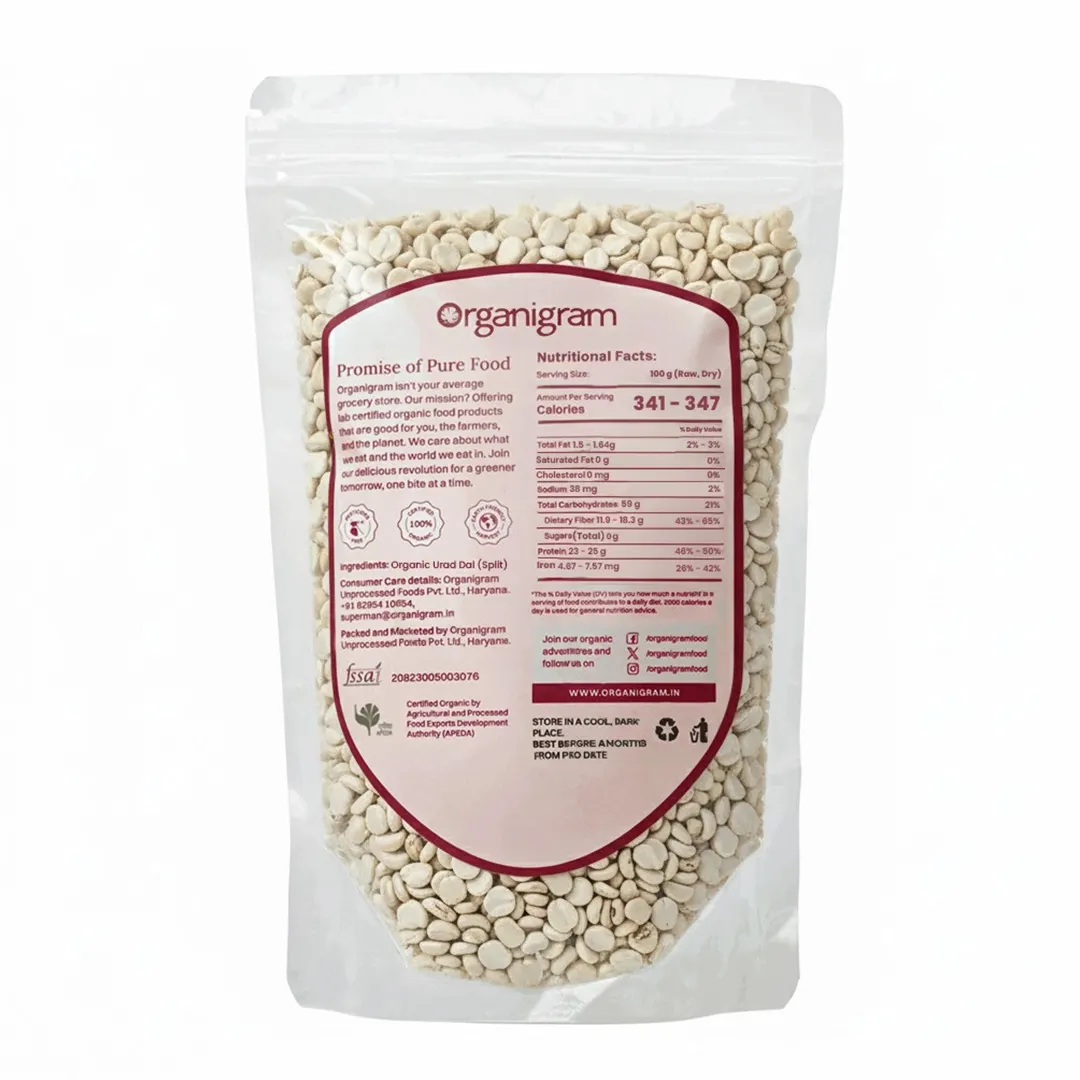 Organic Urad Dal/Split Black Gram (Skinless) - Image 7