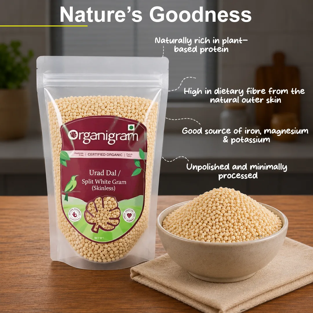 Organic Urad Dal/Split Black Gram (Skinless) - Image 4