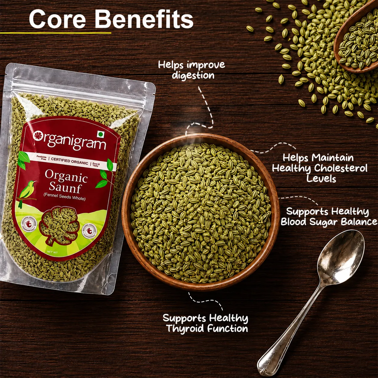Organic Saunf/Fennel Seeds Whole - Image 2
